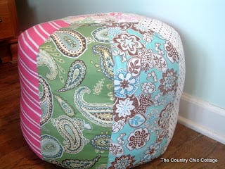 tailored floor pouf