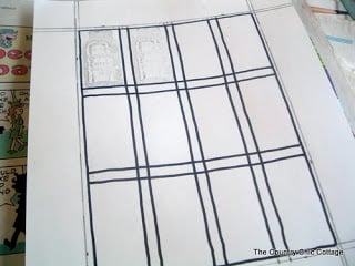 making a grid for easy stamping