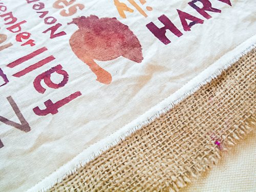 DIY Burlap Table Runner for Thanksgiving - Angie Holden The Country ...