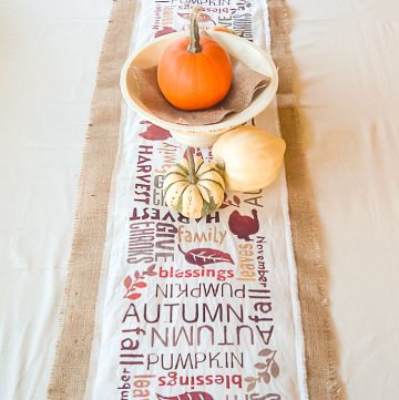DIY Burlap Table Runner for Thanksgiving - Angie Holden The Country ...