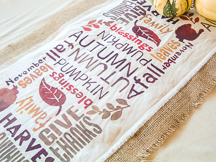 diy thanksgiving table runner