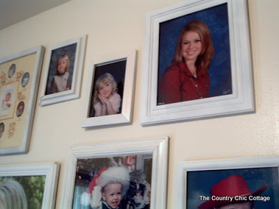 gallery wall of children