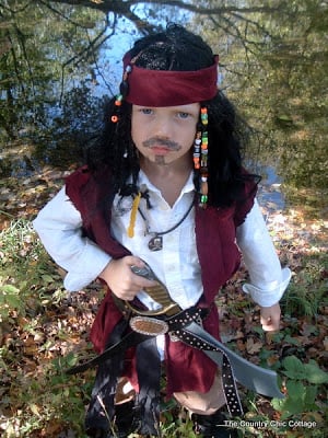 pirate clothes from thrift store