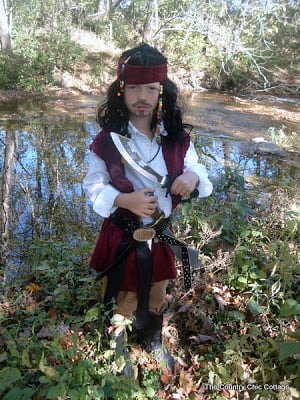 sword with pirate halloween costume