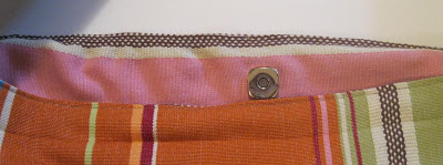 top stitching on hobo bag