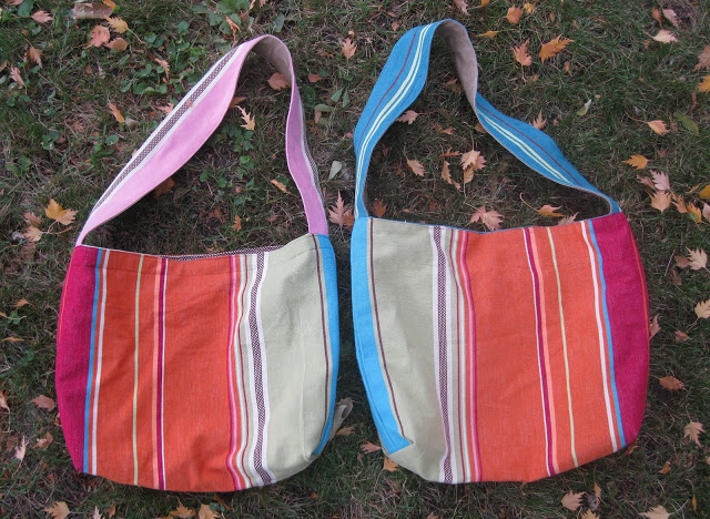 Striped Hobo Bags