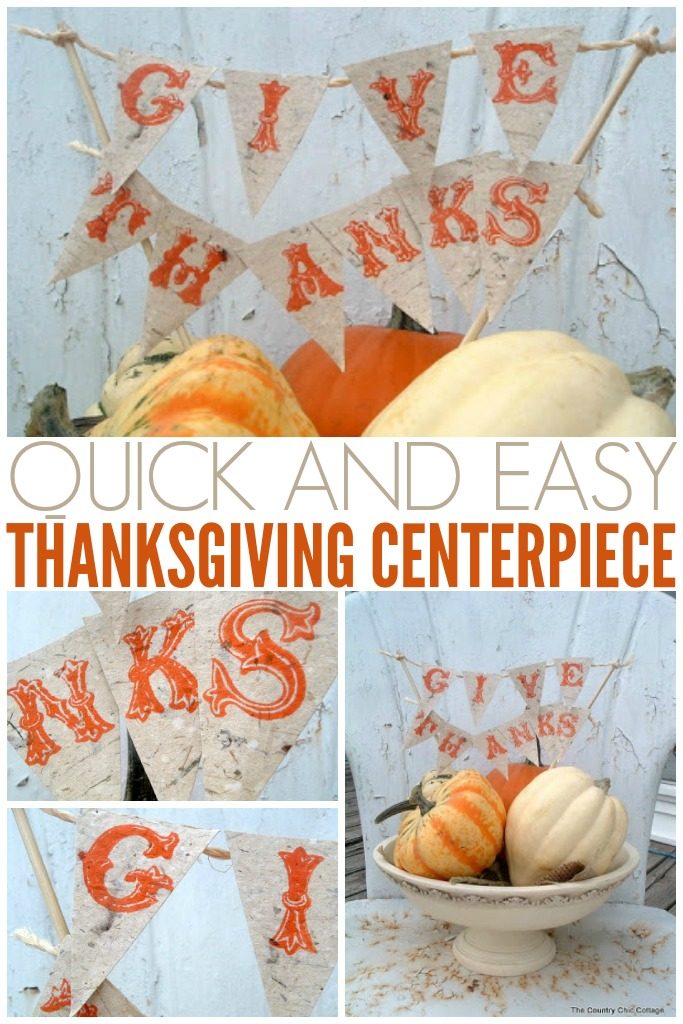 Quick and Easy Thanksgiving Centerpiece