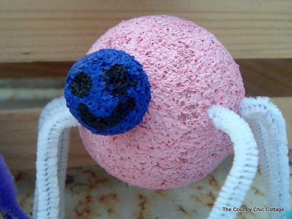 Styrofoam Spiders Kids Craft The Country Chic Cottage