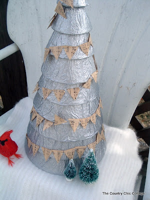 Silver tree on a chair