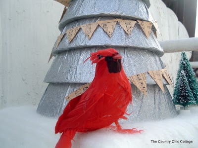 Dollar Tree Cardinal Silver Styrofoam Stak Tree