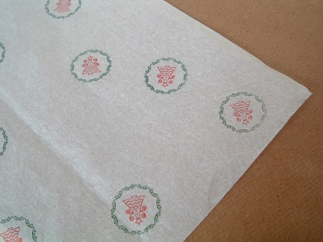 stamped tissue paper