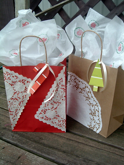 embellished gift bags
