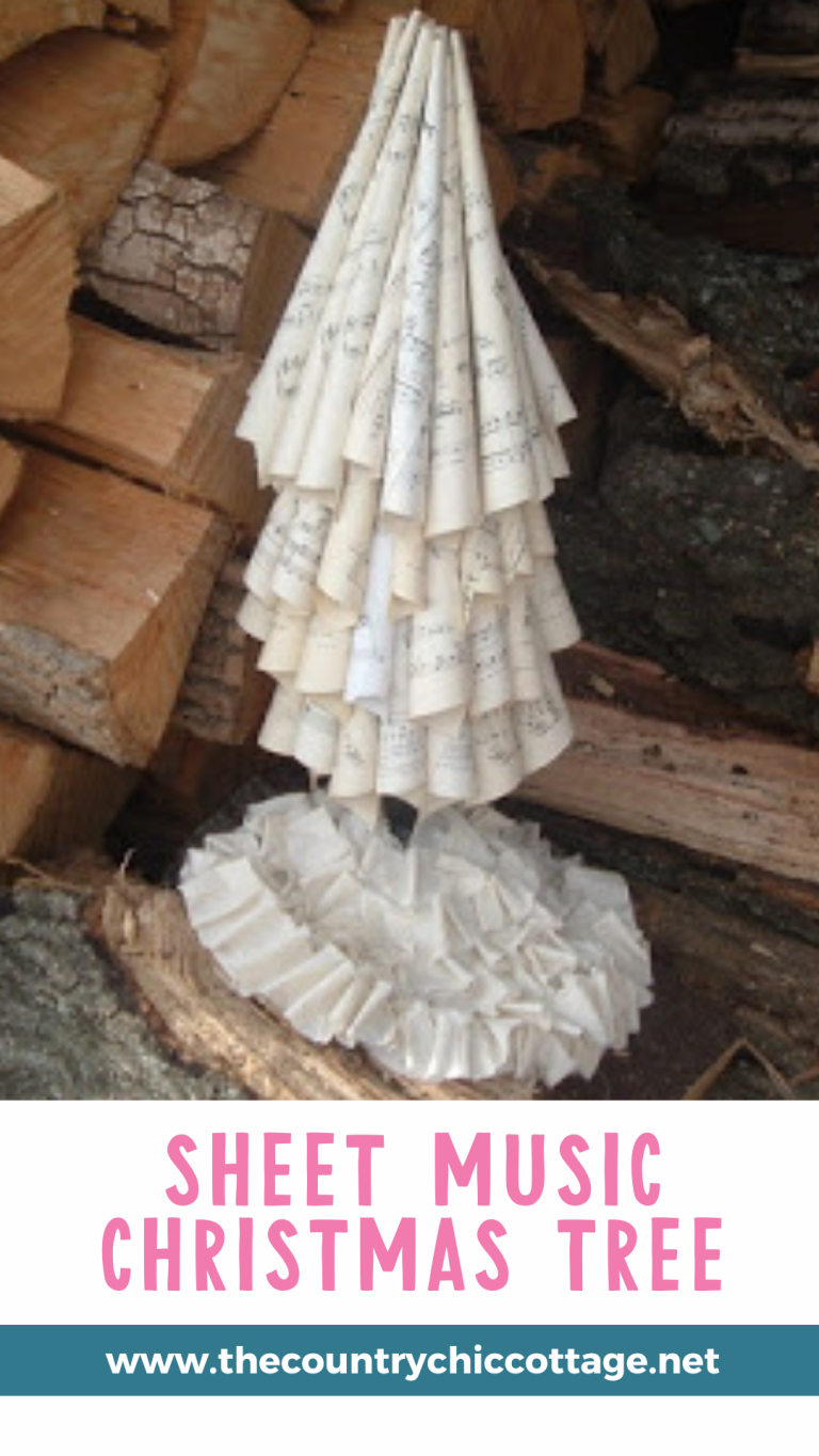Sheet Music Christmas Tree - Angie Holden The Country Chic Cottage