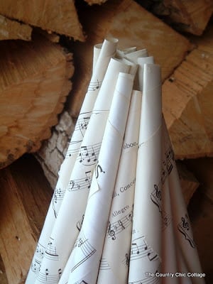 sheet music christmas tree top