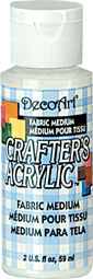 crafters acrylic fabric medium