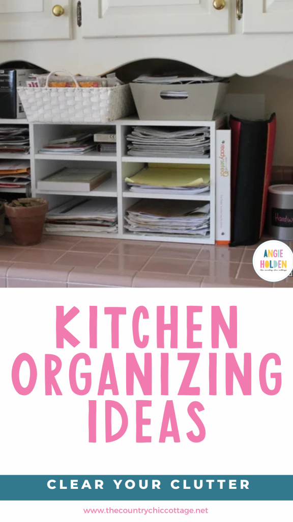 clear clutter - kitchen organizing ideas