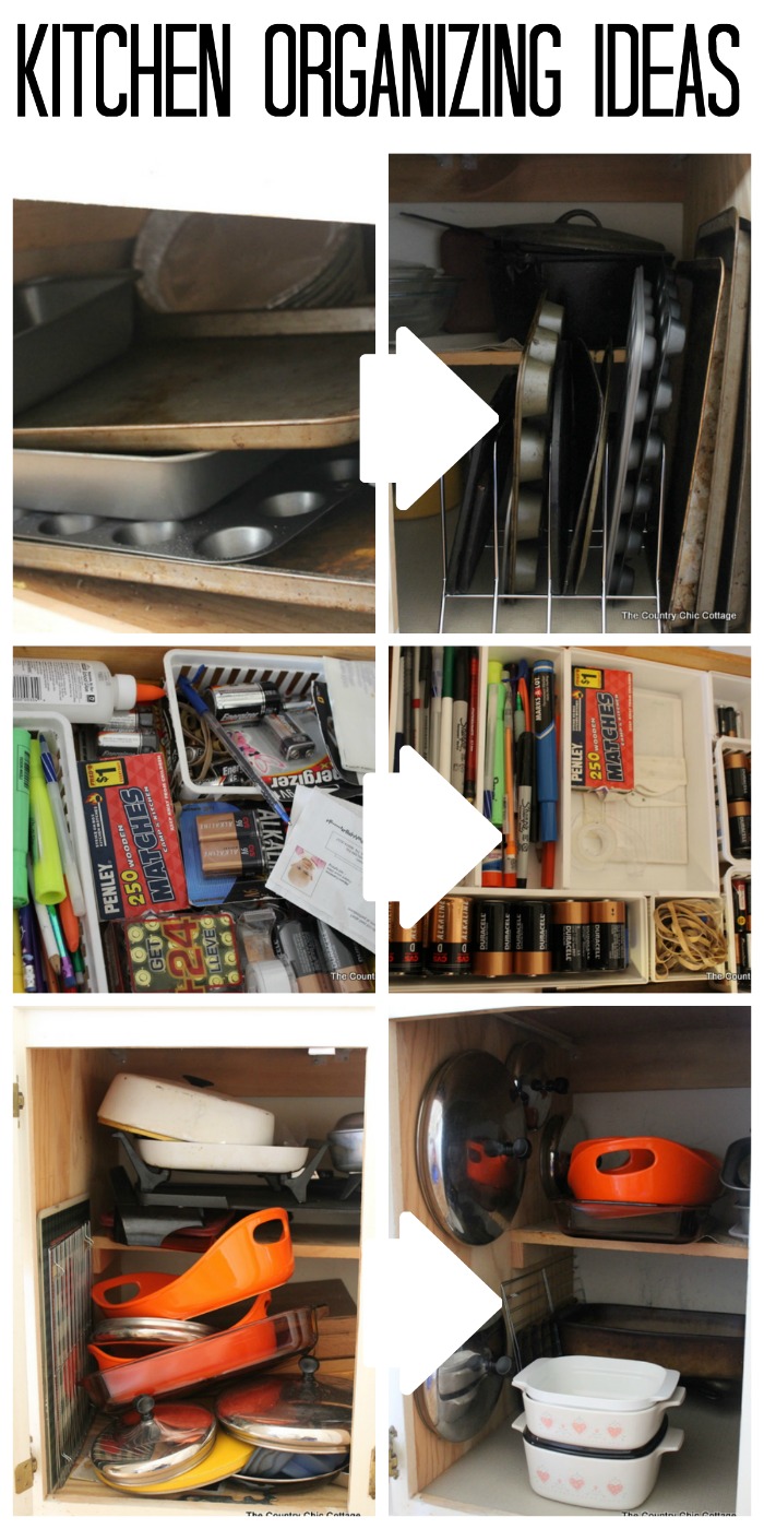 Great kitchen organizing ideas for your home! Easy to implement and great for keeping you organized in the new year!
