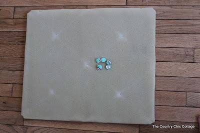 removing fabric from an old memo board