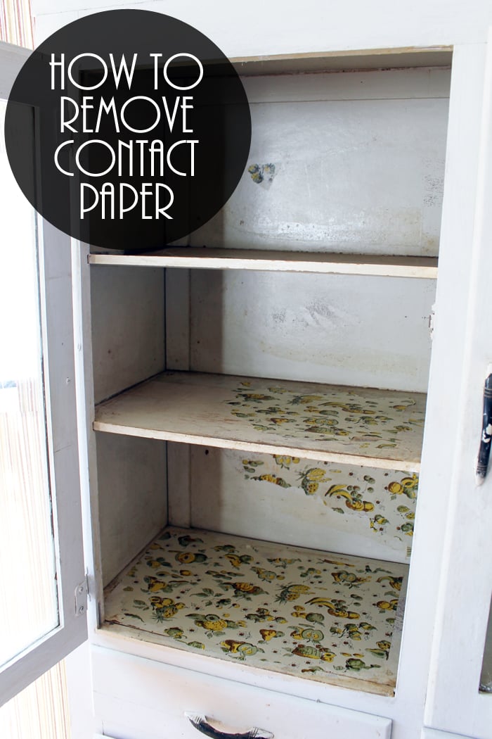 how to remove contact paper in minutes! - the country chic