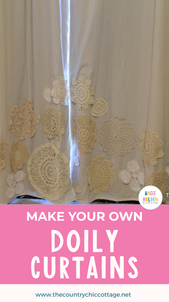 make your own doily curtains