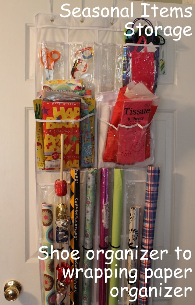 The Holiday Aisle® Over-the-Door Paper Organizer Gift Wrap Storage &  Reviews