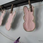 Make this rustic peeps bunny garland in minutes!