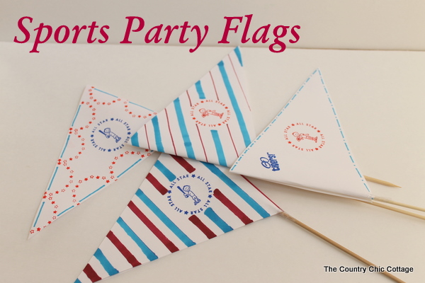Sports party flags header image.