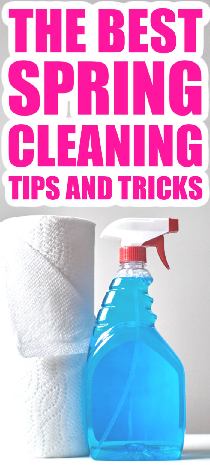 Get our best spring cleaning tips and tricks! Use these to clean your home smarter and faster this year for an amazingly clean home all year long! #springcleaning #cleaning #clean