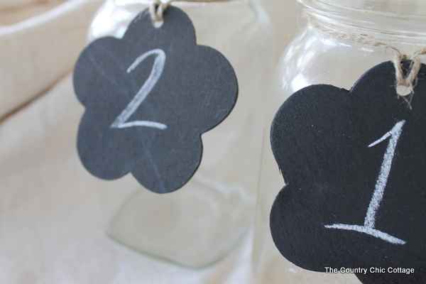 wooden chalboard flower table numbers