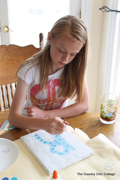 rainy day kids craft canvas art preteen craft idea