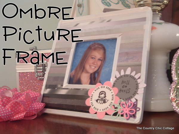 Ombre picture frame pinterest image