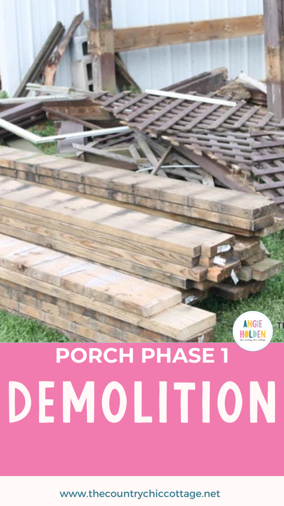 porch phase 1 demolition