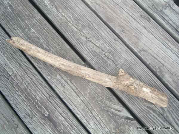 found piece of driftwood on a weathered deck