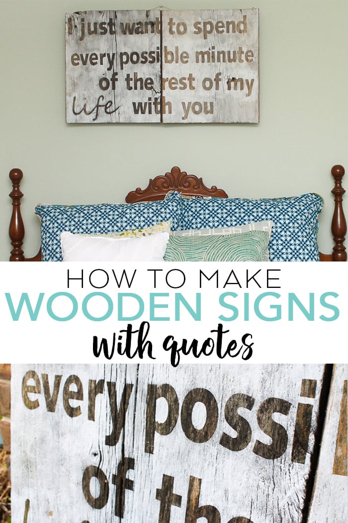 wood signs with quotes