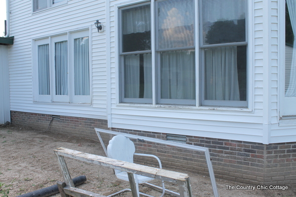 porch ready for new deck