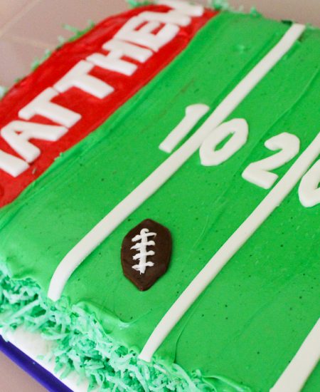 how to make a football cake