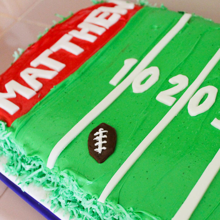 Football Pitch Cake Topper