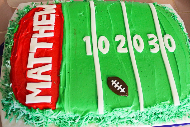football party cake