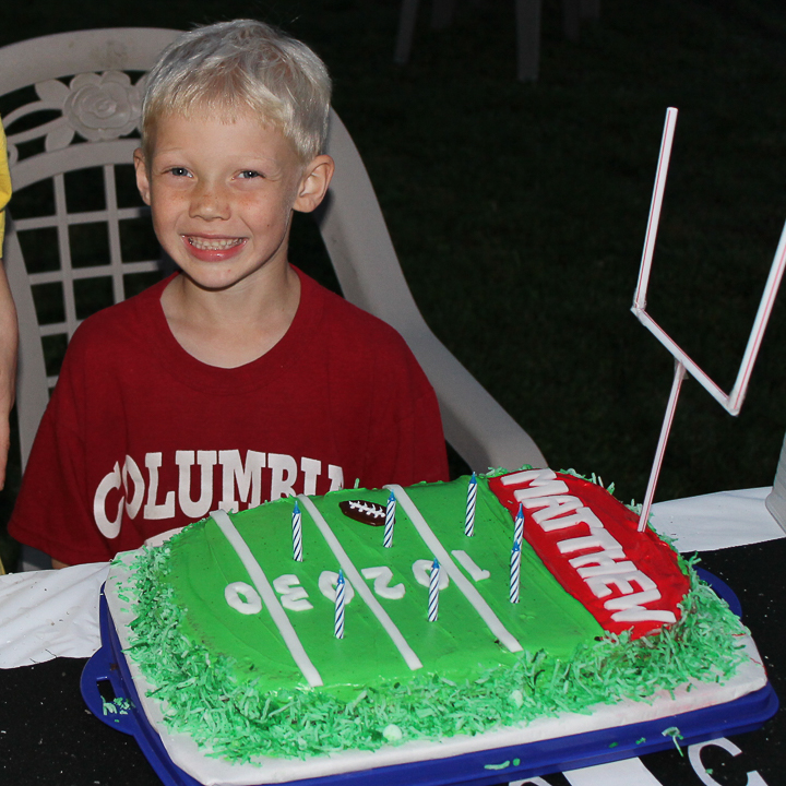 Rectangular Cake Set for Football Children Birthday/Football Cake Decoration 