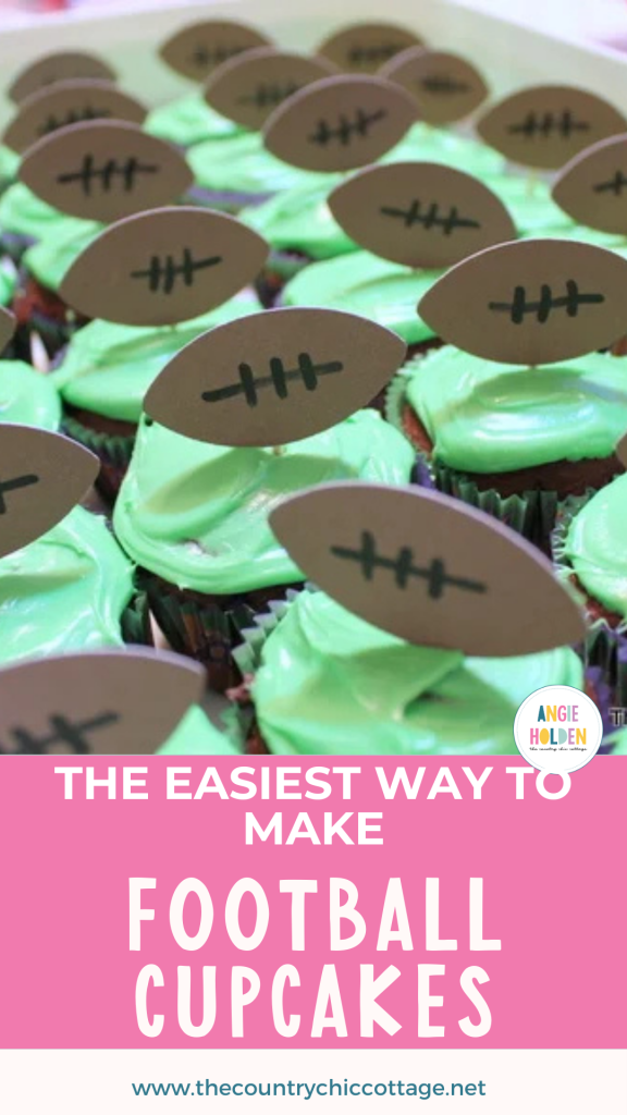 football cupcakes