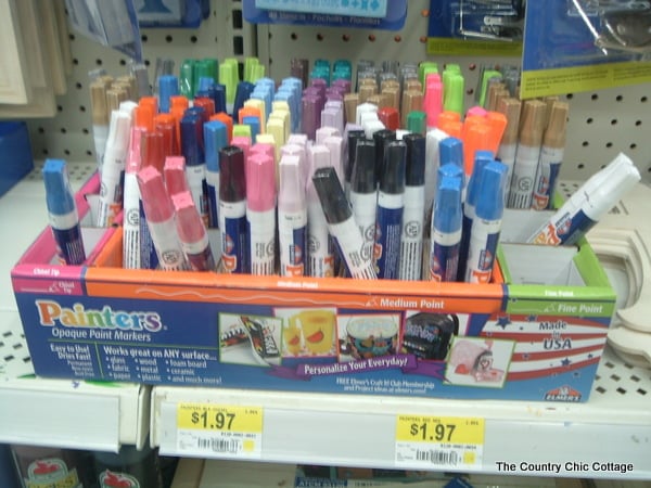 paint marker display at walmart