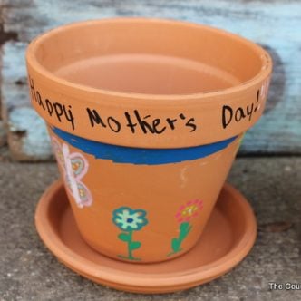 handpainted flower pots