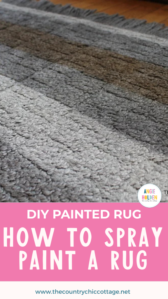 how to spray paint a rug