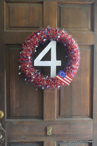 July 4th wreath decor