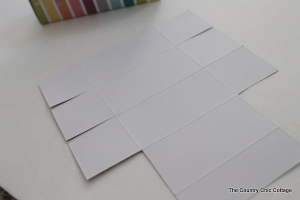 Cardstock cut and scored
