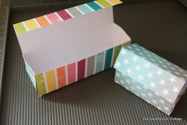 Finished Cricut boxes