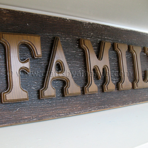 Wood Family Sign by Crafts by Amanda