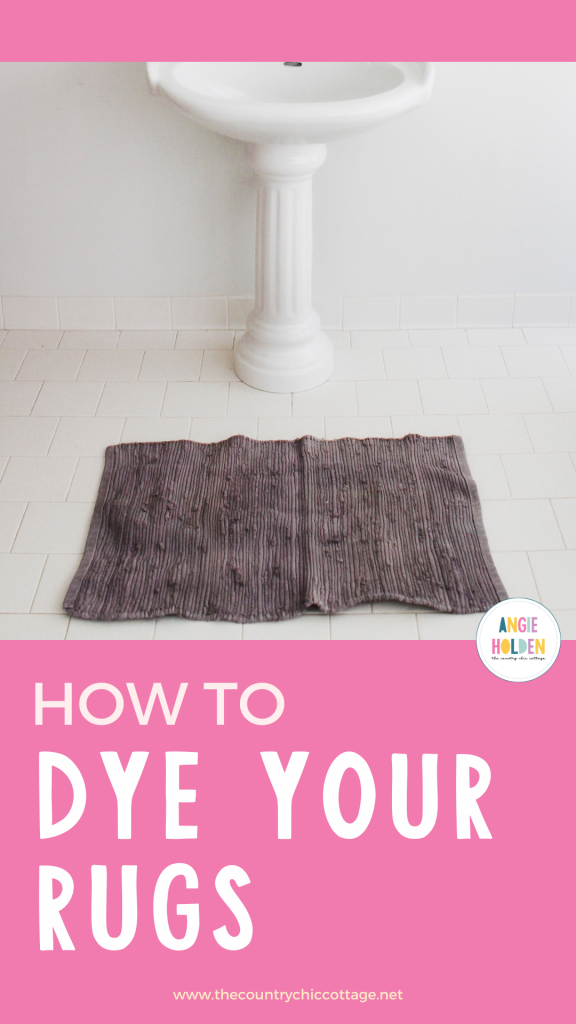 can you dye a rug