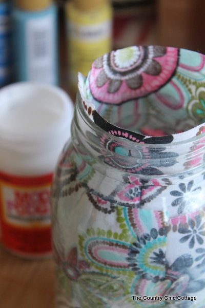 Mason Jar Fabric Easy Craft Ideas
