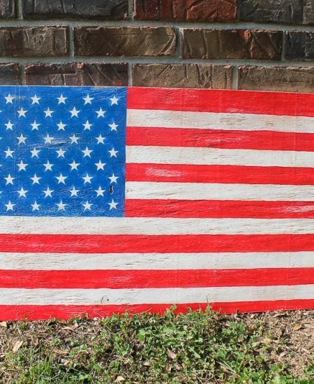 large plywood flag for indoors or out